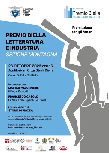 L'anno del 150° anniversario del CAI Biella si chiude con la premiazione del Premio Biella Industria Sezione Montagna