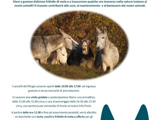 Visite guidate e frittelle di mele al Rifugio degli Asinelli Visite guidate e frittelle di mele al Rifugio degli Asinelli