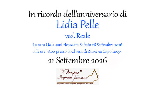 Lidia Pelle, ved. Reale Lidia Pelle, ved. Reale