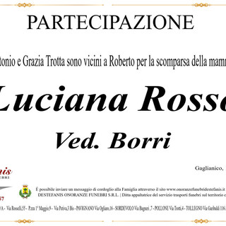 Luciana Rosso, ved. Borri - Partecipazione