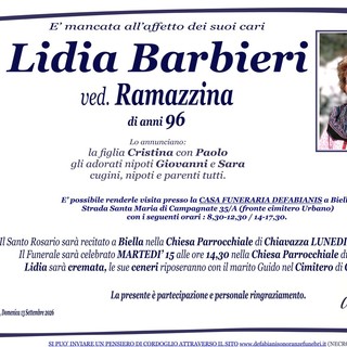 Lidia Barbieri, ved. Ramazzina