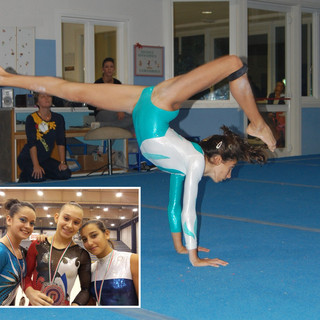 La biellese Francesca Leardi e nel riquadro le tre campionesse d'Italia