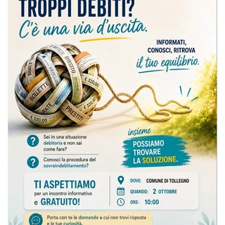 Troppi debiti? C’è una via d’uscita, se ne parla a Tollegno