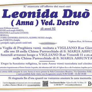 Leonida Duò (Anna), ved. Destro