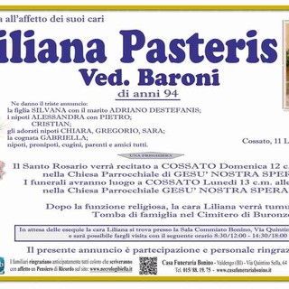 Liliana Pasteris, ved. Baroni