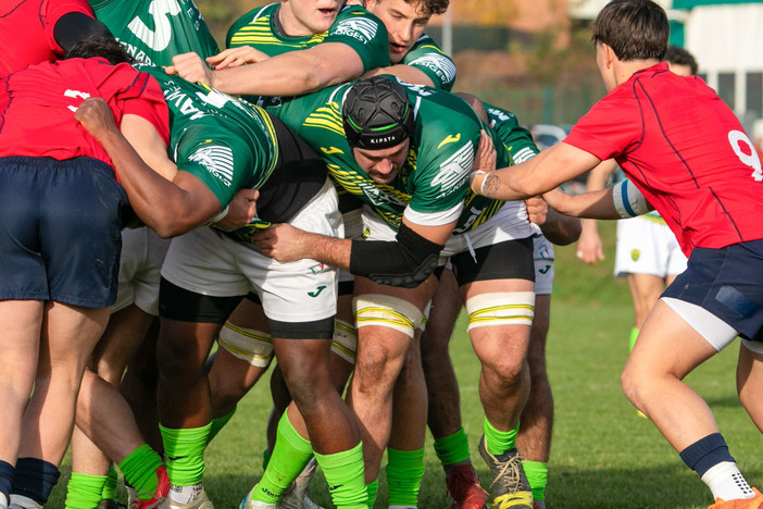 Biella Rugby, Loretti e Casiraghi ai saluti (foto di A. Mantovan)