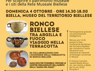 Musei in rete tra Biella e Ronco: alla scoperta della storia della terracotta