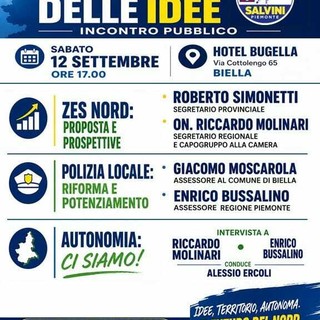 "La Lega delle idee", un incontro pubblico