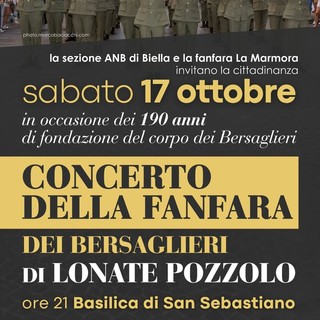 Biella celebra i 190 anni dei Bersaglieri con un grande concerto nella basilica di San Sebastiano