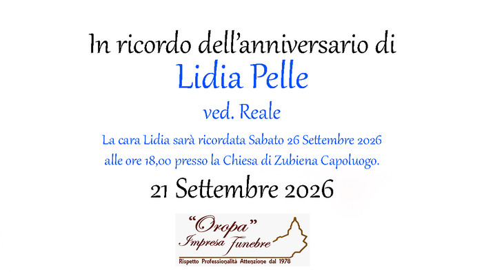 Lidia Pelle, ved. Reale