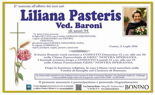 Liliana Pasteris, ved. Baroni Liliana Pasteris, ved. Baroni