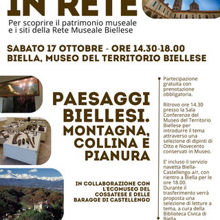 Musei in Rete, il terzo appuntamento dedicato ai paesaggi biellesi
