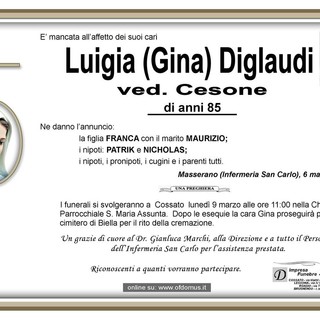 Luigina (Gina) Diglaudi, ved. Cesone