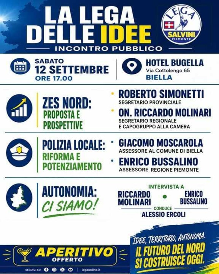 "La Lega delle idee", un incontro pubblico