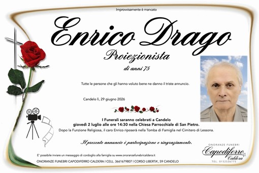 Enrico Drago, Proiezionista