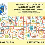 Chiavazza, al via la mappatura delle strade: cittadini invitati a partecipare