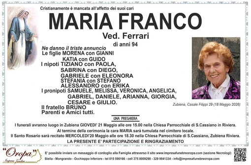 Maria Franco, ved. Ferrari Maria Franco, ved. Ferrari