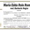 Maria Edda Role Romano, ved. Barberis Negra Maria Edda Role Romano, ved. Barberis Negra