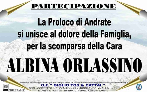 Albina Orlassino, partecipazione