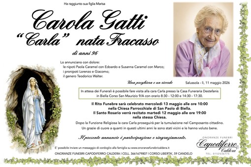 Carola Gatti "Carla", nata Fracasso Carola Gatti "Carla", nata Fracasso