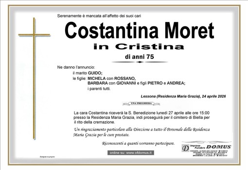 Costantina Moret in Cristina