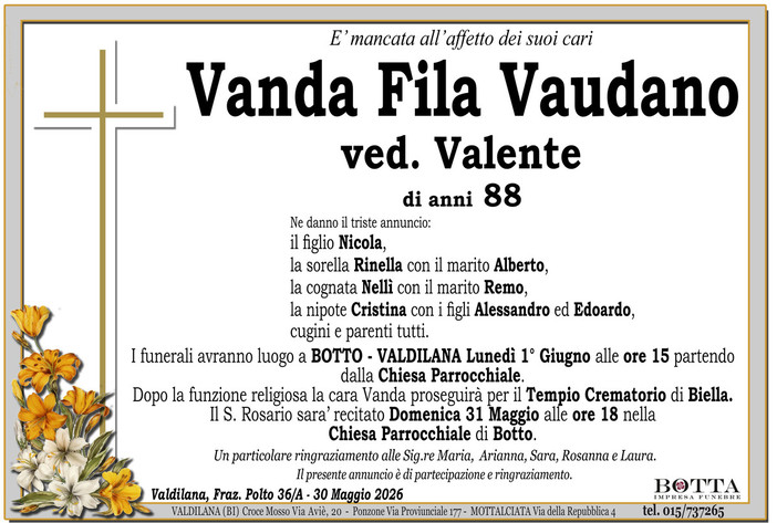 Vanda Fila Vaudano ved. Valente