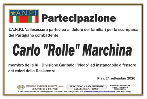 Carlo "Rolle" Marchina, partecipazione
