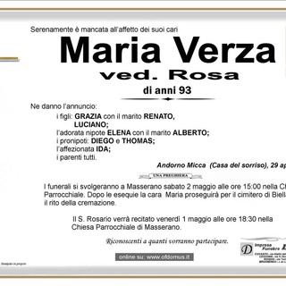 Maria Verza, ved. Rosa