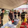 Incendio sul Monte Barone, l’assessore Gabusi alla base operativa dei Vigili del Fuoco Incendio sul Monte Barone, l’assessore Gabusi alla base operativa dei Vigili del Fuoco