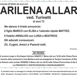 Marilena Allara, ved. Turinetti