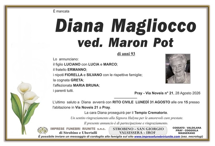 Diana Magliocco ved. Maron Pot