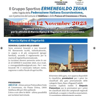Marcia Alpina di Regolarità: una giornata alla scoperta dello sport, anche in compagnia. Marcia Alpina di Regolarità: una giornata alla scoperta dello sport, anche in compagnia.