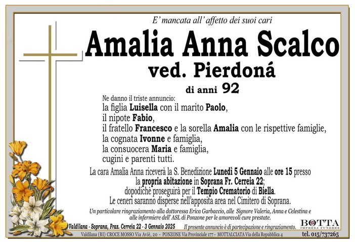 Amalia Anna Scalco, ved. Pierdonà