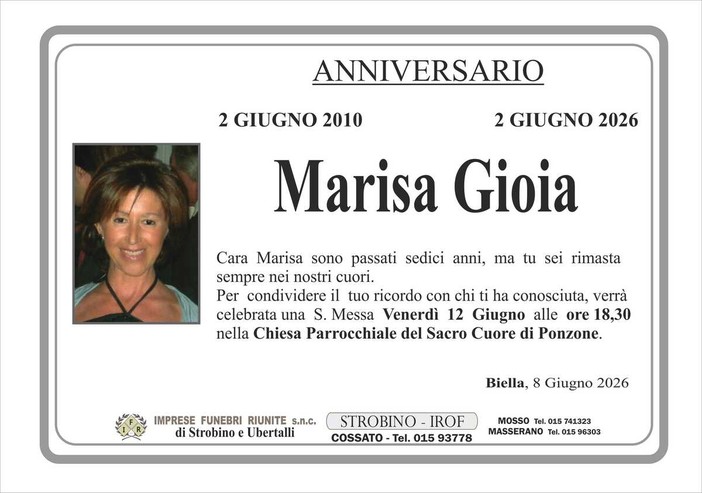 Marisa Gioia - Anniversario