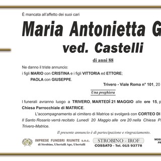 Maria Antonietta Gaio ved. Castelli