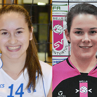 Alessia Masserano del Gaglianico e Valeria Miola della SprintVirtus