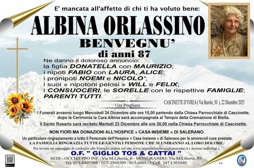 Albina Orlassino Benvegnu'