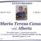 Maria Teresa Canale, ved. Alberta - Anniversario