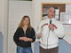 Silvia Banfo, curatrice dello spazio espositivo, e Andrea Pollono.