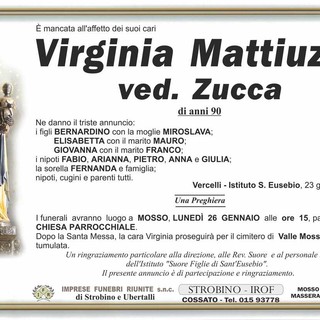Virginia Mattiuzzo, ved. Zucca