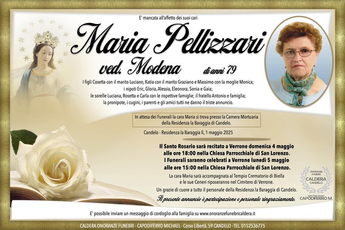 Maria Pellizzari ved. Modena