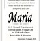 Maria Verza - Ringraziamenti