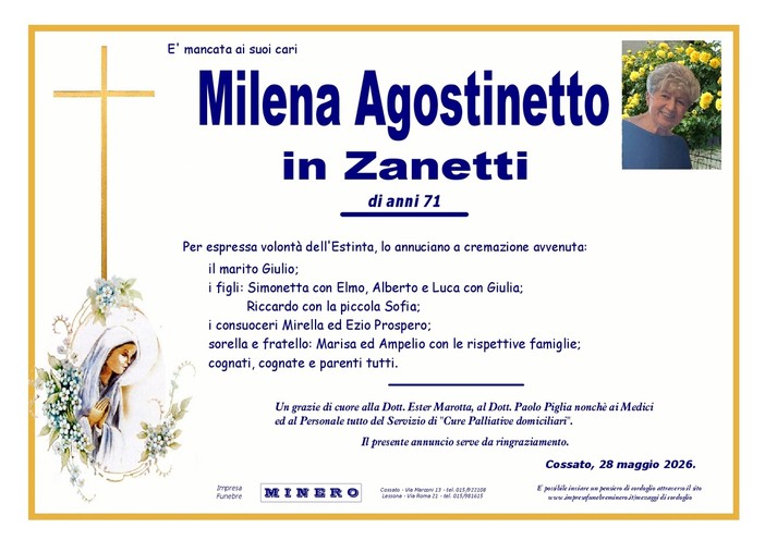 Milena Agostinetto in Zanetti