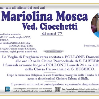 Mariolina Mosca, Ved. Ciocchetti Mariolina Mosca, Ved. Ciocchetti