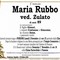 Maria Rubbo, ved. Zulato Maria Rubbo, ved. Zulato