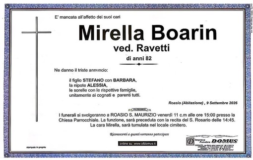 Mirella Boarin, ved. Ravetti Mirella Boarin, ved. Ravetti