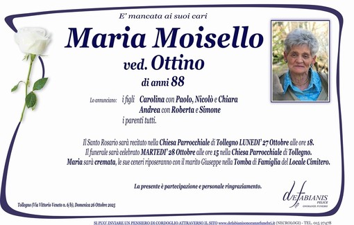 Maria Moisello, ved. Ottino