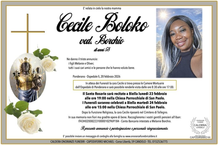 Cecile Boloko Ved. Borchio