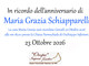 Maria Grazia Schiapparelli - Anniversario