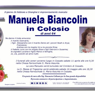 Manuela Biancolin in Colosio